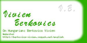 vivien berkovics business card